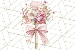 Blossom Tea Party Clipart, Pastel Tea Party Png Product Image 3