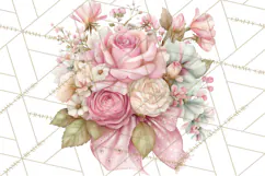 Blossom Tea Party Clipart, Pastel Tea Party Png Product Image 4