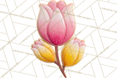 Easter Cookies Clipart, Bunny Chick Egg Carrot Flower PNG Product Image 4