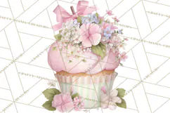 Blossom Tea Party Clipart, Pastel Tea Party Png Product Image 5