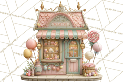 Easter Carnival Clipart, Pastel Carnival Booths Png Product Image 5