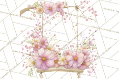Whimsical Fairy World Clipart, Pastel Fairy Houses Png Product Image 5
