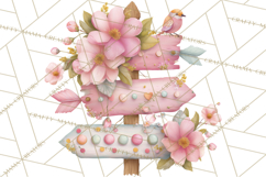 Whimsical Fairy World Clipart, Pastel Fairy Houses Png Product Image 3