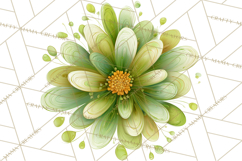 Retro 70s Psychedelic Clipart PNG, Groovy Flowers Product Image 3