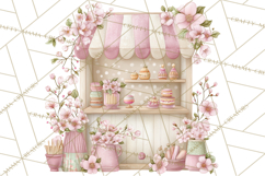 Whimsical Fairy World Clipart, Pastel Fairy Houses Png Product Image 2