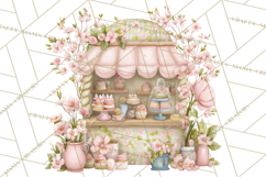 Whimsical Fairy World Clipart, Pastel Fairy Houses Png Product Image 3