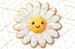 Easter Cookies Clipart, Bunny Chick Egg Carrot Flower PNG Product Image 3