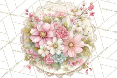 Blossom Tea Party Clipart, Pastel Tea Party Png Product Image 5
