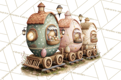 Easter Carnival Clipart, Pastel Carnival Booths Png Product Image 2
