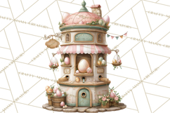 Easter Carnival Clipart, Pastel Carnival Booths Png Product Image 3