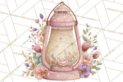 Whimsical Fairy World Clipart, Pastel Fairy Houses Png Product Image 3