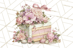 Blossom Tea Party Clipart, Pastel Tea Party Png Product Image 4