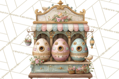 Easter Carnival Clipart, Pastel Carnival Booths Png Product Image 4
