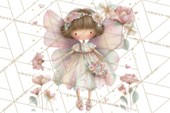 Whimsical Fairy World Clipart, Pastel Fairy Houses Png Product Image 5
