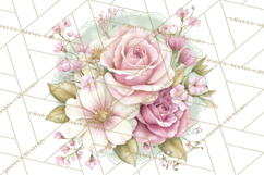 Blossom Tea Party Clipart, Pastel Tea Party Png Product Image 5