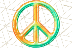 Retro 70s Psychedelic Clipart PNG, Groovy Flowers Product Image 5