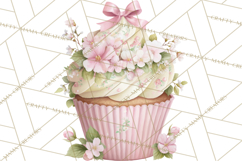 Blossom Tea Party Clipart, Pastel Tea Party Png Product Image 2