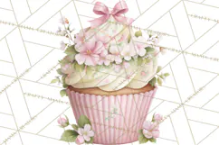 Blossom Tea Party Clipart, Pastel Tea Party Png Product Image 2