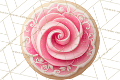 Easter Cookies Clipart, Bunny Chick Egg Carrot Flower PNG Product Image 3