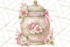 Blossom Tea Party Clipart, Pastel Tea Party Png Product Image 3