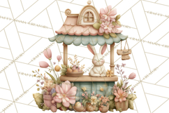 Easter Carnival Clipart, Pastel Carnival Booths Png Product Image 3