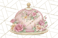 Blossom Tea Party Clipart, Pastel Tea Party Png Product Image 4