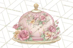 Blossom Tea Party Clipart, Pastel Tea Party Png Product Image 4