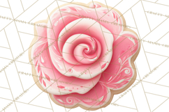 Easter Cookies Clipart, Bunny Chick Egg Carrot Flower PNG Product Image 4