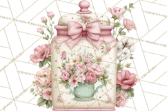 Blossom Tea Party Clipart, Pastel Tea Party Png Product Image 2