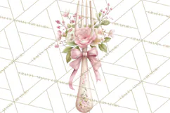 Blossom Tea Party Clipart, Pastel Tea Party Png Product Image 3