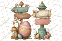Easter Carnival Clipart, Pastel Carnival Booths Png Product Image 4