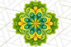 Retro 70s Psychedelic Clipart PNG, Groovy Flowers Product Image 3