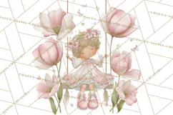 Whimsical Fairy World Clipart, Pastel Fairy Houses Png Product Image 3