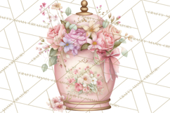 Blossom Tea Party Clipart, Pastel Tea Party Png Product Image 5