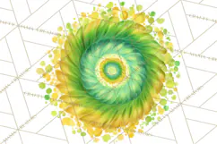 Retro 70s Psychedelic Clipart PNG, Groovy Flowers Product Image 2
