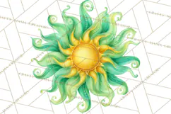 Retro 70s Psychedelic Clipart PNG, Groovy Flowers Product Image 3