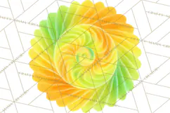Retro 70s Psychedelic Clipart PNG, Groovy Flowers Product Image 5