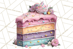 Dessert Clipart, Girly Pastel Sweets, Cupcakes Cookies Png Product Image 3