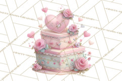 Sweet Treats Patisserie Clipart PNG Valentine Bakery Png Product Image 4