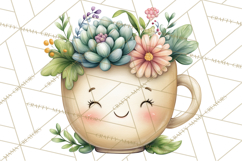 Spring Cozy Home Clipart, Cute Kawaii House Decor Icons PNG Product Image 5