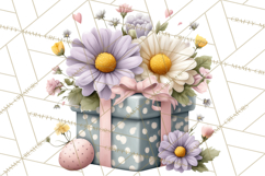 Easter Baby Dragon Clipart, Cute Pastel Spring Dragons Png Product Image 2