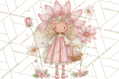 Whimsical Fairy World Clipart, Pastel Fairy Houses Png Product Image 4