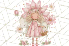 Whimsical Fairy World Clipart, Pastel Fairy Houses Png Product Image 4