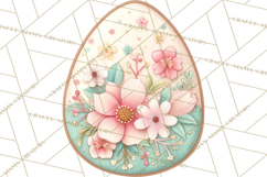 Easter Cookies Clipart, Bunny Chick Egg Carrot Flower PNG Product Image 4
