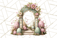Easter Carnival Clipart, Pastel Carnival Booths Png Product Image 4