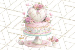 Sweet Treats Patisserie Clipart PNG Valentine Bakery Png Product Image 3