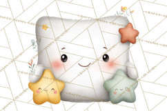 Spring Cozy Home Clipart, Cute Kawaii House Decor Icons PNG Product Image 3