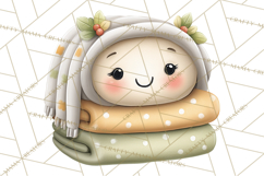 Spring Cozy Home Clipart, Cute Kawaii House Decor Icons PNG Product Image 4