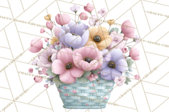 Easter Frogs in Fancy Fits, Cute Spring Clipart Png Product Image 5
