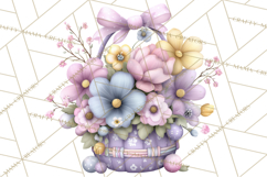 Easter Frogs in Fancy Fits, Cute Spring Clipart Png Product Image 2